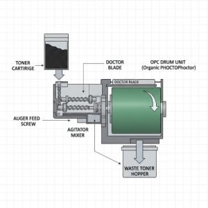 شناخت دقیق ساختار سیستم تونر در دستگاه‌های Xerox